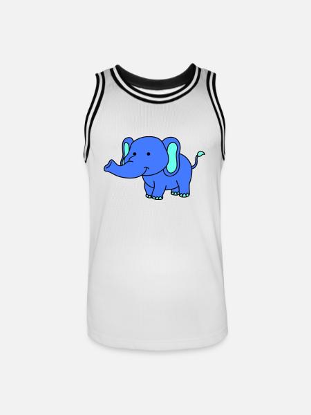elephant - Men's Basketball Jersey - white/black