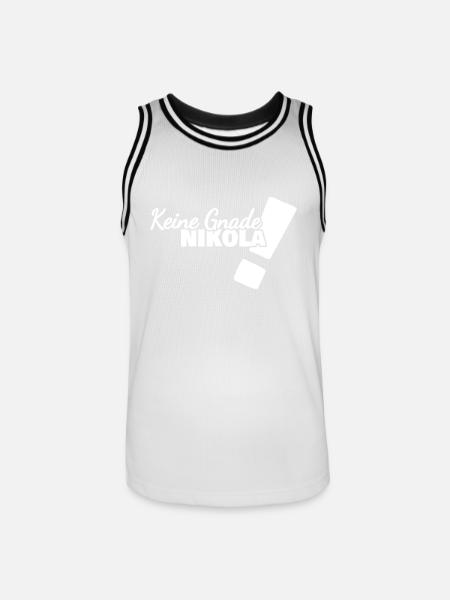 Gift for Nikola - Men's Basketball Jersey - white/black