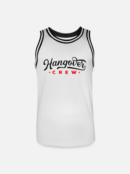 Hangover Crew - Men's Basketball Jersey - white/black
