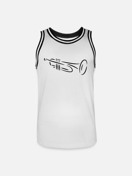 Trumpet - Men's Basketball Jersey - white/black