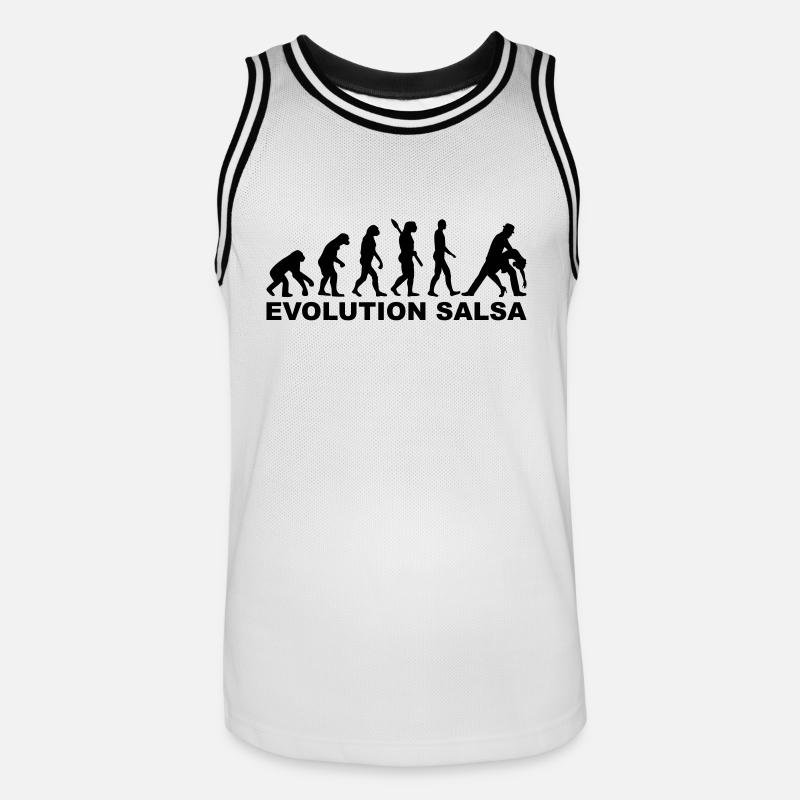 Evolution Salsa - Men's Basketball Jersey - white/black