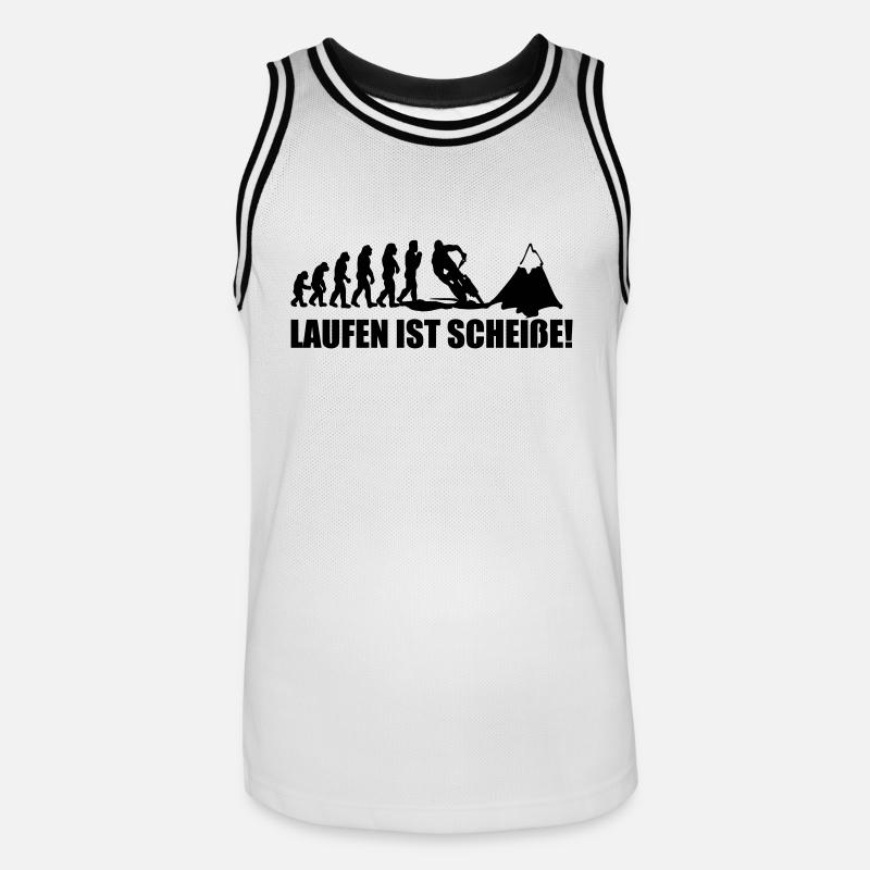 terme c'est de la merde - Maillot de basket Homme - blanc/noir