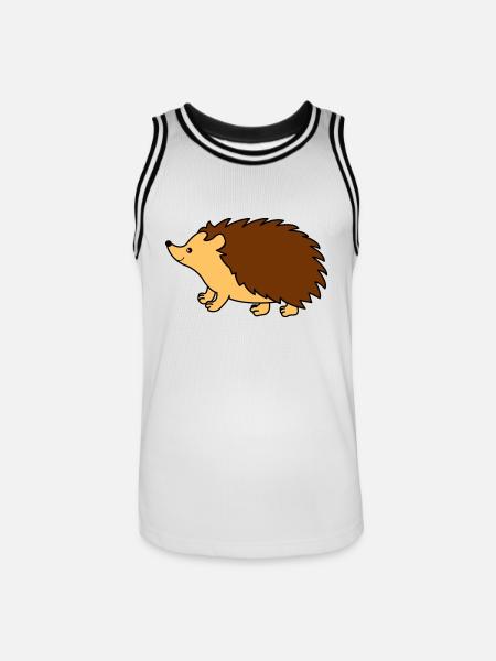 Hedgehog Comic - Men's Basketball Jersey - white/black