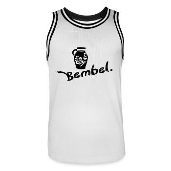 Bembel. - Le Frankfurt Original #069 #Frankfurt - Maillot de basket Homme - blanc/noir - Devant - AI Model Male 185 dark (185cm)