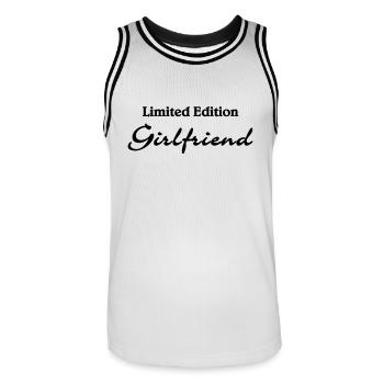 Limited Edition Girlfriend - Maillot de basket Homme - blanc/noir - Devant - AI Model Male 185 dark (185cm)