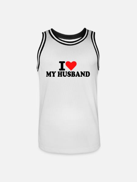 Ehemann - Männer Basketball-Trikot - Weiß/Schwarz