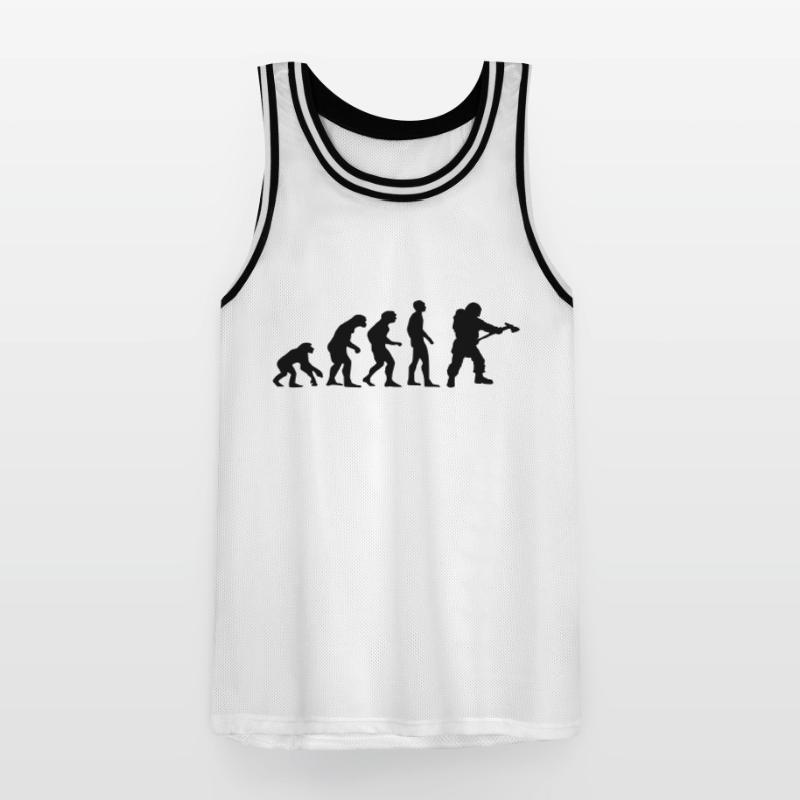 evolution pompier Maillot de basket Homme