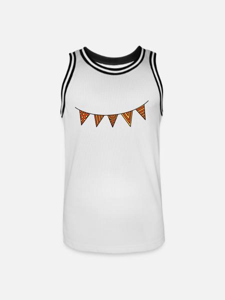 Pennant chain three-colour - Men's Basketball Jersey - white/black