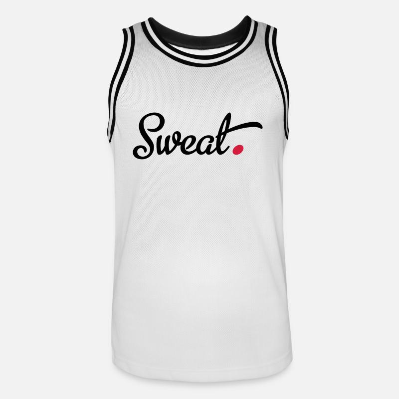 Sport - Maglia da basket per uomo - bianco/nero