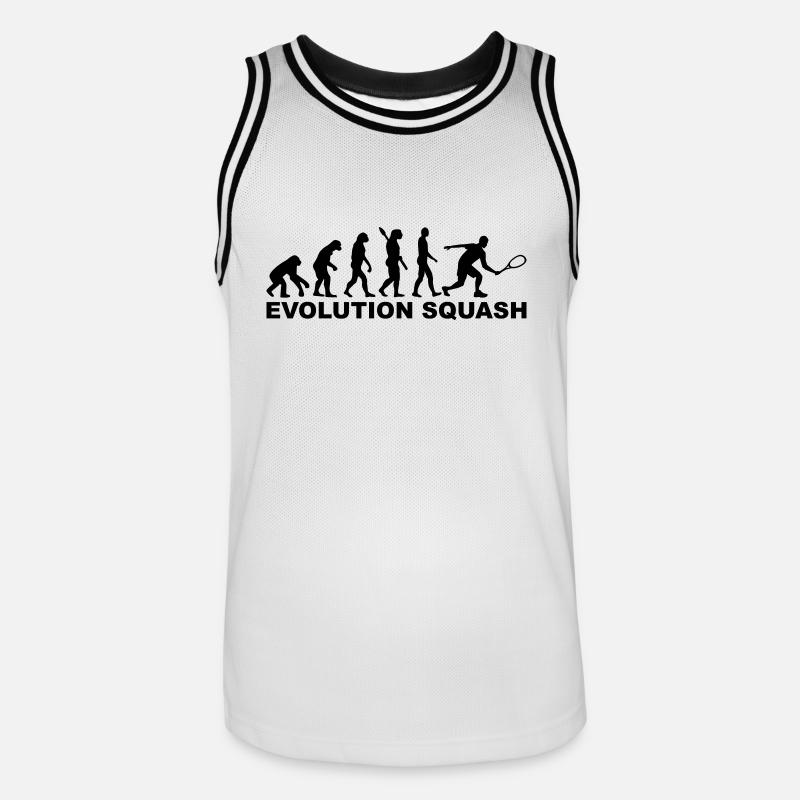 Evolution Squash - Maillot de basket Homme - blanc/noir