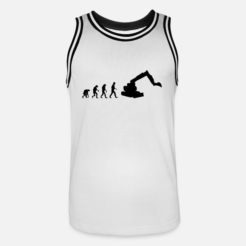 digger evolution - Men's Basketball Jersey - white/black