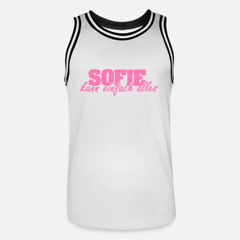 Mrs. Sofie - Men's Basketball Jersey - white/black