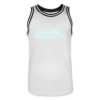 Lilou - Maillot de basket Homme - blanc/noir - Devant - AI Model Male 185 dark (185cm)
