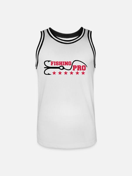 Fishing Pro - Men's Basketball Jersey - white/black