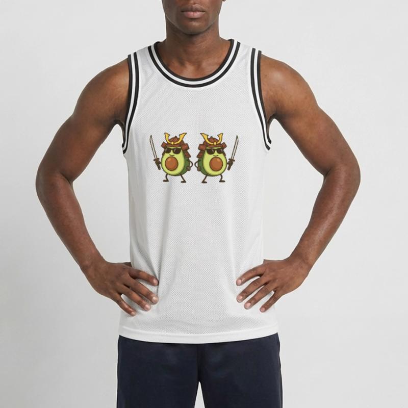 avocado samurai 2 Männer Basketball-Trikot