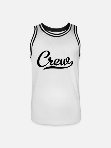 Crew - Men's Basketball Jersey - white/black