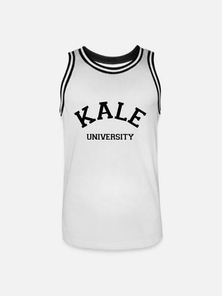 Kale University - Men's Basketball Jersey - white/black