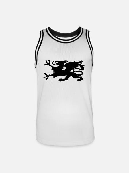 HRO Greif - Männer Basketball-Trikot - Weiß/Schwarz