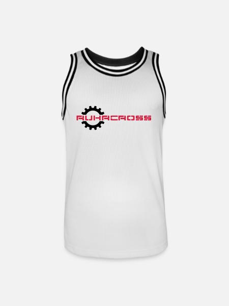 ruhrcross - Männer Basketball-Trikot - Weiß/Schwarz