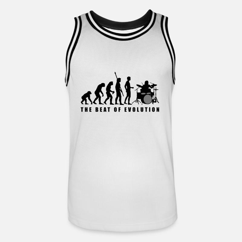 evolution_drummer_c_2c - Men's Basketball Jersey - white/black
