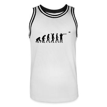 Evolution Ball-trap - Maillot de basket Homme - blanc/noir - Devant - AI Model Male 185 dark (185cm)