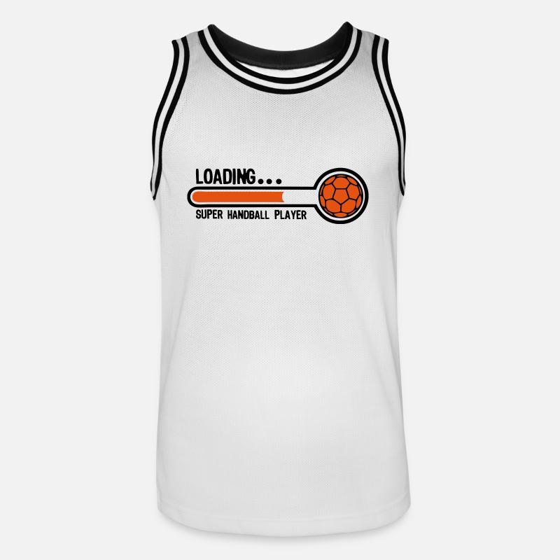 handball loading super player1 - Maillot de basket Homme - blanc/noir