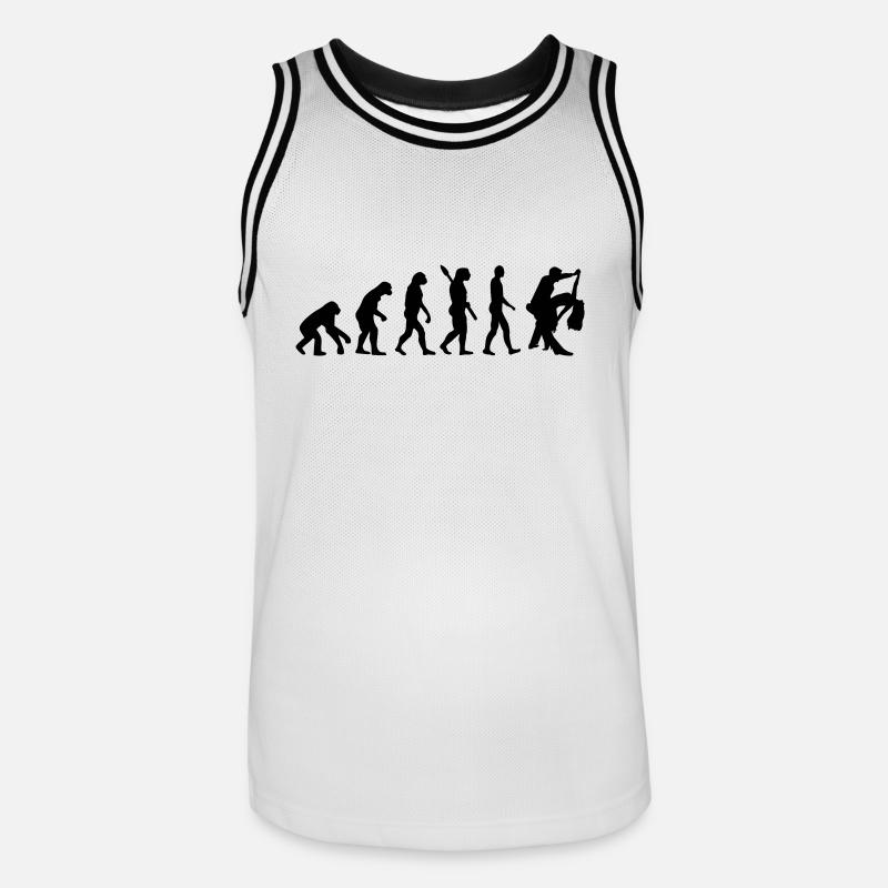 Évolution Danser - Maillot de basket Homme - blanc/noir
