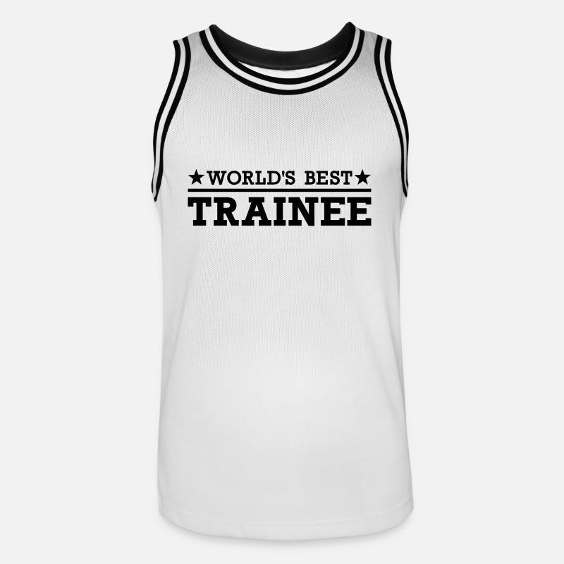 Trainee - Männer Basketball-Trikot - Weiß/Schwarz