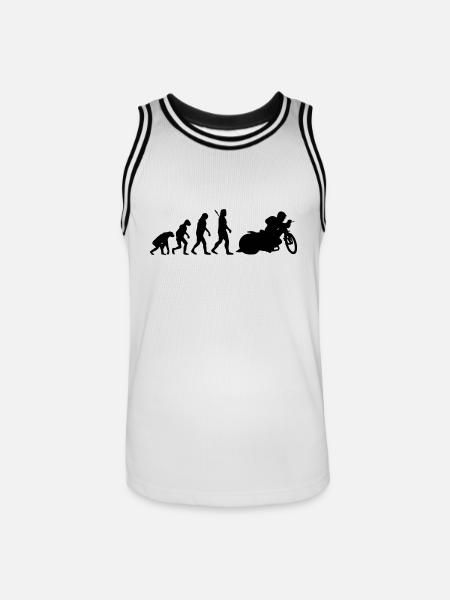 Speedway - Männer Basketball-Trikot - Weiß/Schwarz