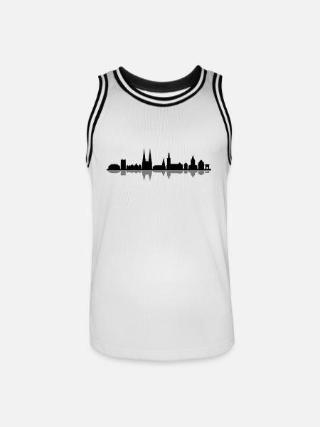 Skyline - Soest - Männer Basketball-Trikot - Weiß/Schwarz