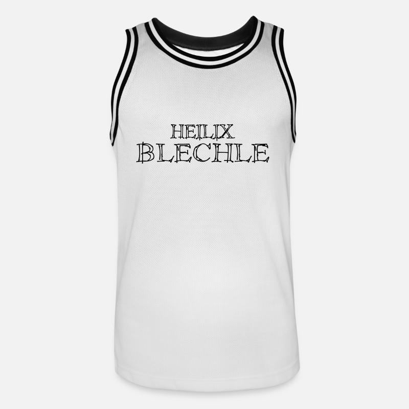 Heilix Blechle - Farbwechsel - Männer Basketball-Trikot - Weiß/Schwarz