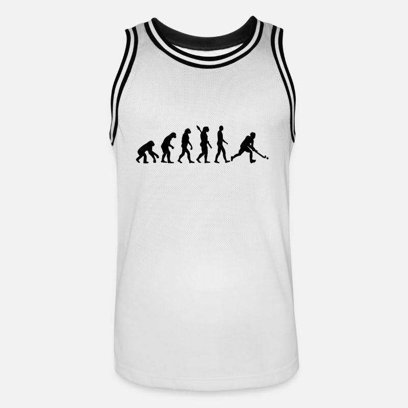 Évolution Hockey - Maillot de basket Homme - blanc/noir
