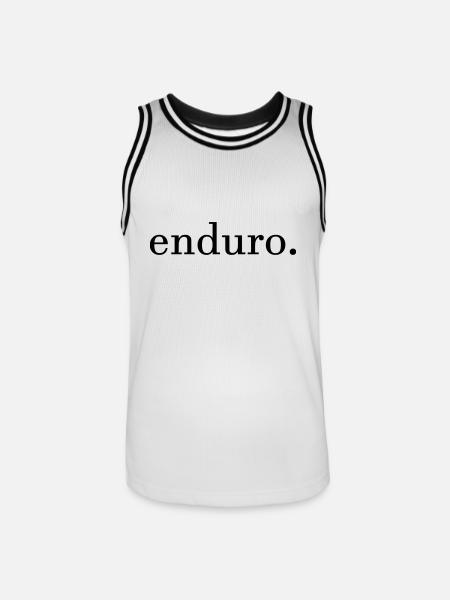 Enduro. - Men's Basketball Jersey - white/black
