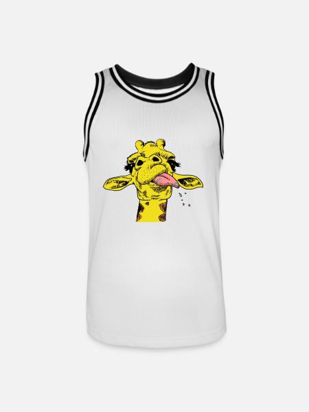 Giraffe Giraffe Wildlife Africa Serengeti Safari - Men's Basketball Jersey - white/black
