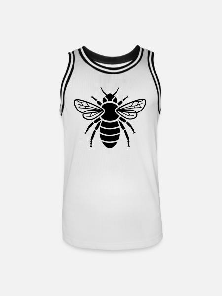 Bee - insect - Men's Basketball Jersey - white/black