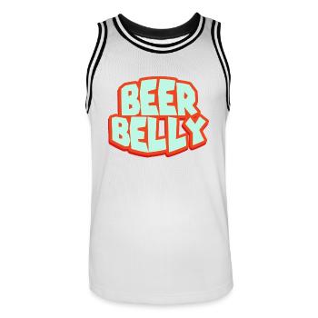 vater - Männer Basketball-Trikot - Weiß/Schwarz - Vorne - AI Model Male 185 dark (185cm)
