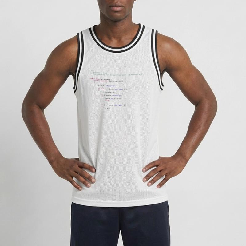code Java drôle pour trier Maillot de basket Homme