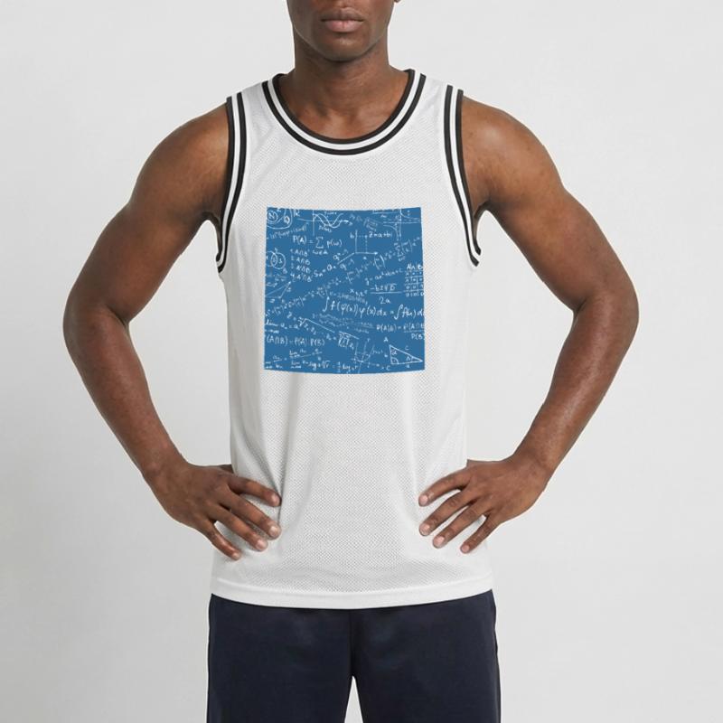 Math Equation Pattern, Quadratic Formula Math Gift Men's Basketball Jersey