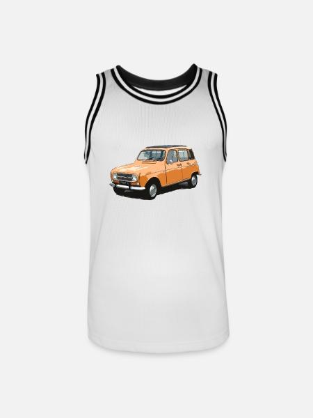 Meine Mode 4l - Männer Basketball-Trikot - Weiß/Schwarz