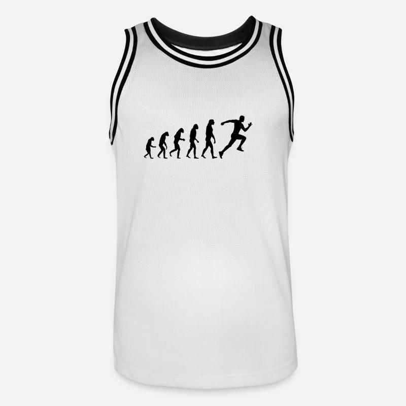 Evolution Sprinter Sport - Maillot de basket Homme - blanc/noir