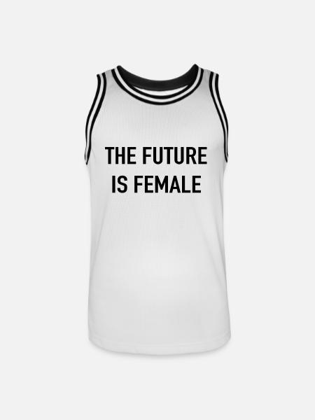 L’avenir est féminin - Maillot de basket Homme - blanc/noir