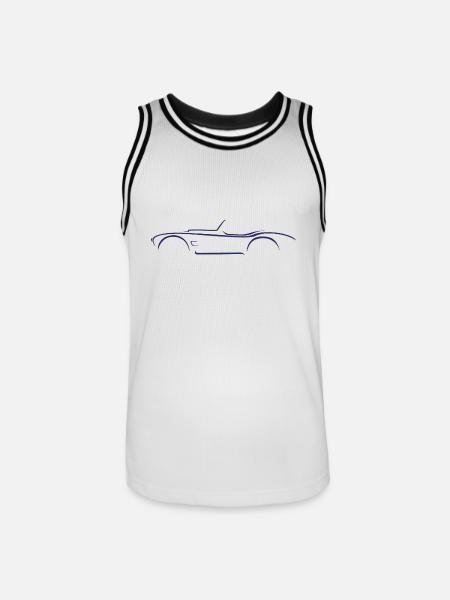 Shelby AC Cobra Sketch - Men's Basketball Jersey - white/black