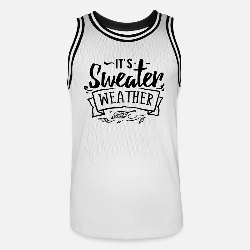C'est le temps du chandail - Maillot de basket Homme - blanc/noir