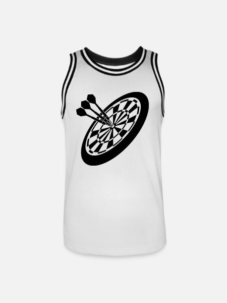 Dart Sport - Men's Basketball Jersey - white/black