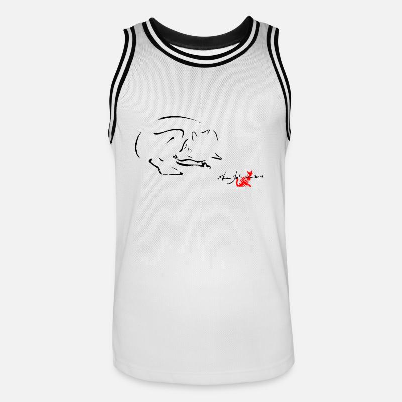 BLACK FOX, FOX RÊVE, RÊVE FOX, FOX, - Maillot de basket Homme - blanc/noir