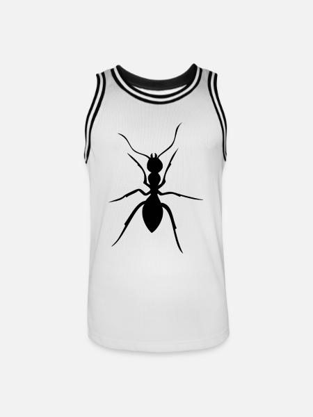 Fourmi - Maillot de basket Homme - blanc/noir
