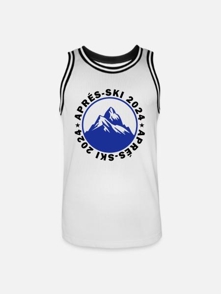 Après-ski 2024 - Maillot de basket Homme - blanc/noir