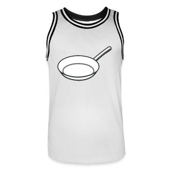 casserole - Maillot de basket Homme - blanc/noir - Devant - AI Model Male 185 dark (185cm)
