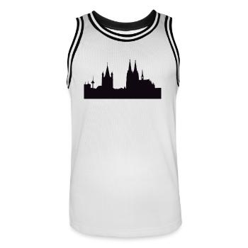 COLOGNE / COLLECTION COLOGNE - Maillot de basket Homme - blanc/noir - Devant - AI Model Male 185 dark (185cm)