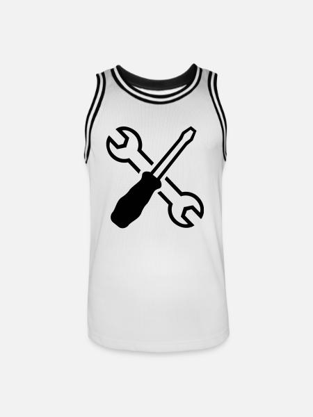 Tools - Men's Basketball Jersey - white/black